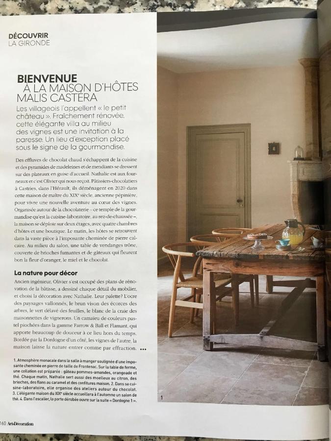 Malis Castera Le Petit Chateau Saint-Jean-de-Blaignac ภายนอก รูปภาพ